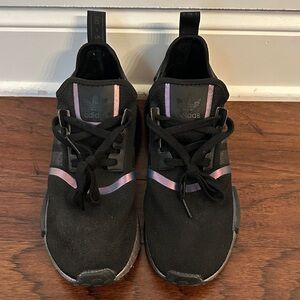 Adidas Men's NMD R1 Black Eggplant Athletic Sneakers